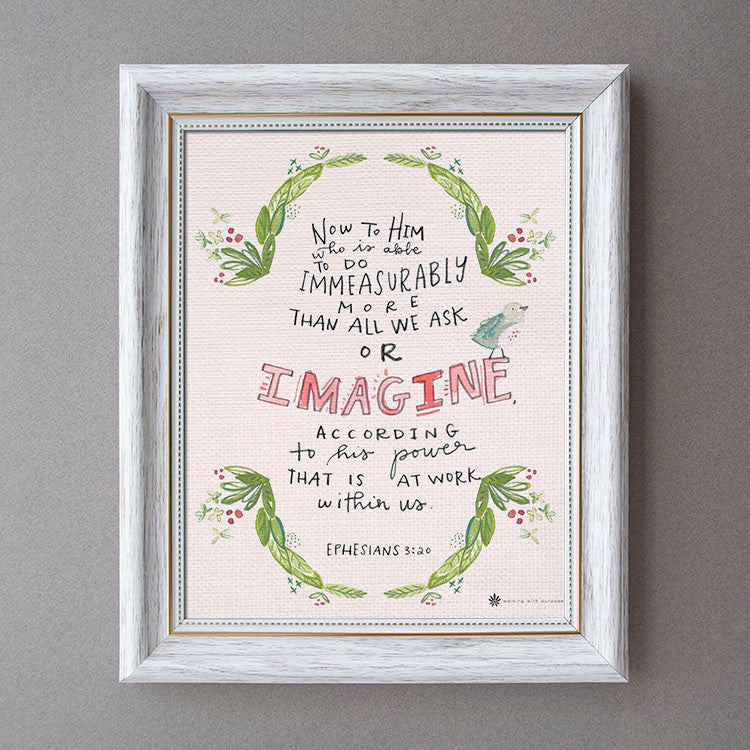 Ephesians 3:20 - Framed Canvas