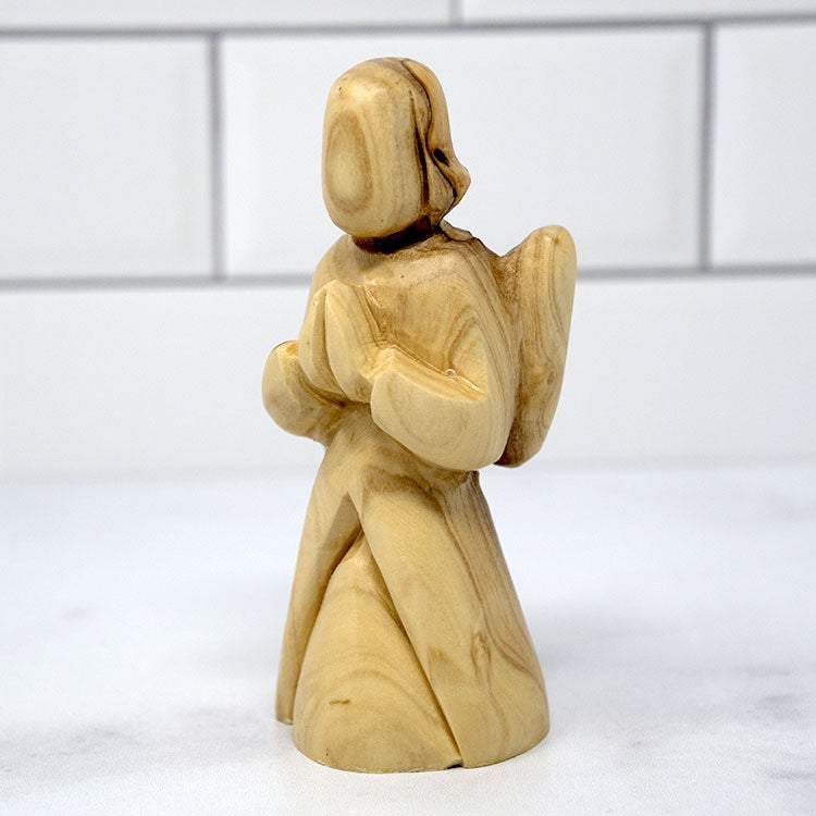 Olive Wood Praying Angel