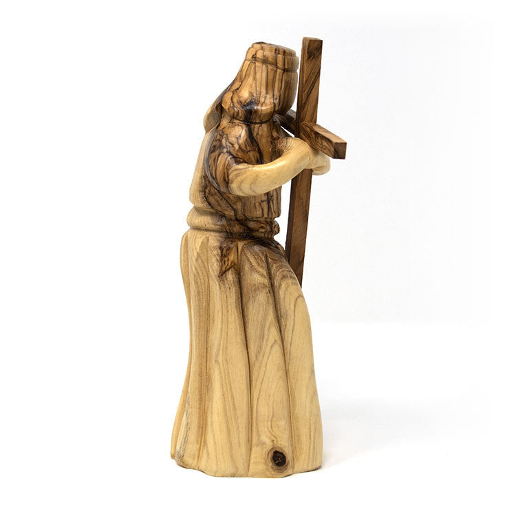 Olive Wood Jesus Carrying His Cross