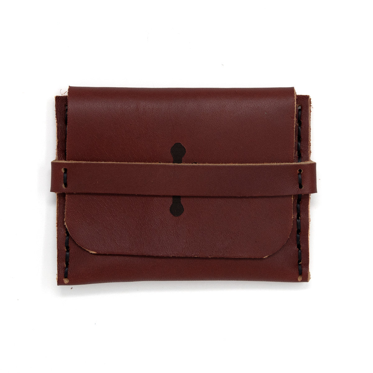 OreMoose || Rosary Pouch (Cardinal) - Handmade Leather Pouch with Envelope Feature