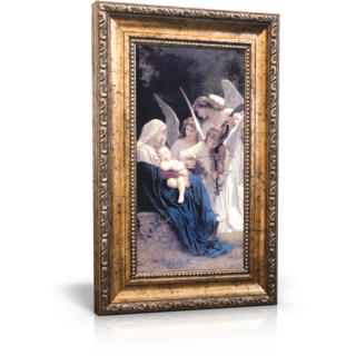 Song of the Angels - Framed Canvas 6" x 11" (Including frame: 9.5" x 14.5")