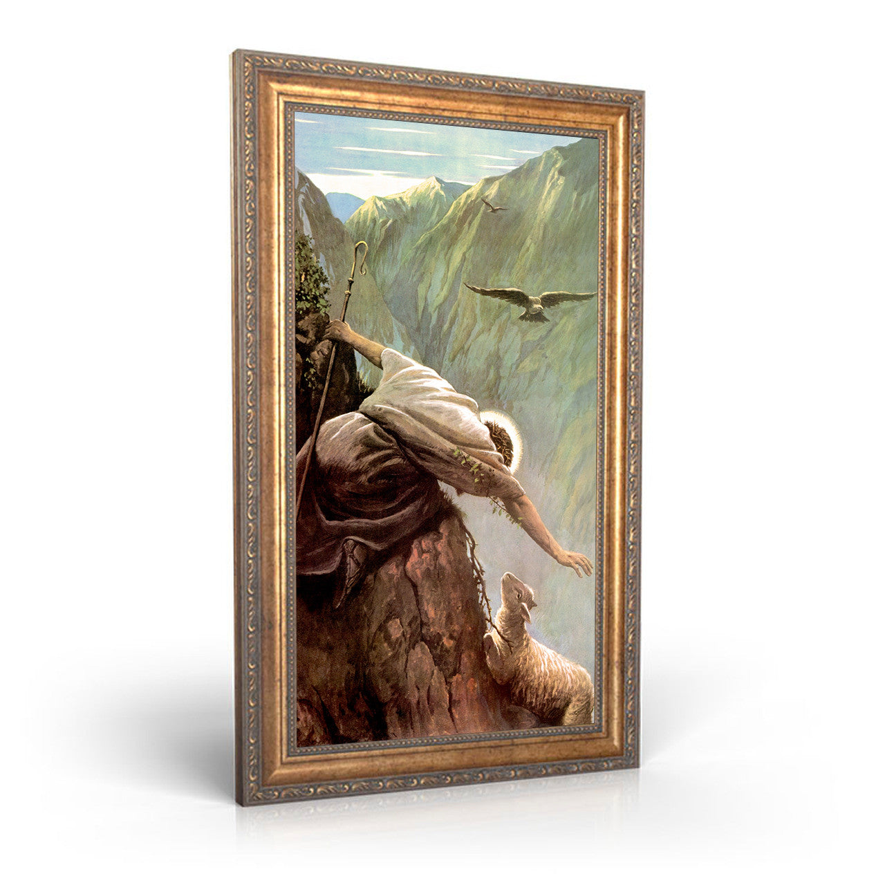 The Lost Sheep painting by Alfred Usher Soord - Framed Canvas - 12