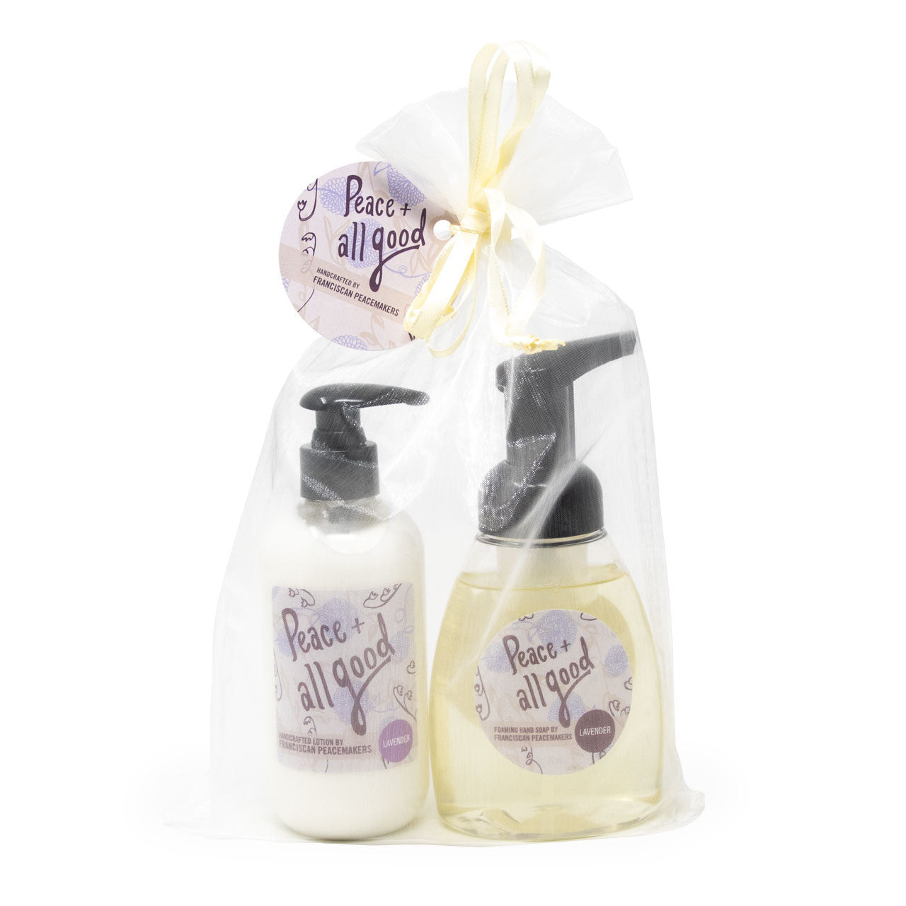Franciscan Peacemakers | 2-Pack Lotion + Foaming Hand Soap - Peppermint Rosemary/Leaf