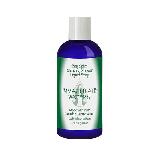 Immaculate Waters || Bath and Shower Liquid Soap made with Lourdes Water - Bay Spice