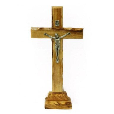 Olive Wood Cross with Stand