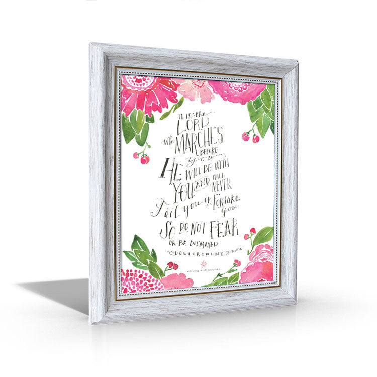 Deuteronomy 31:8 - Framed Canvas