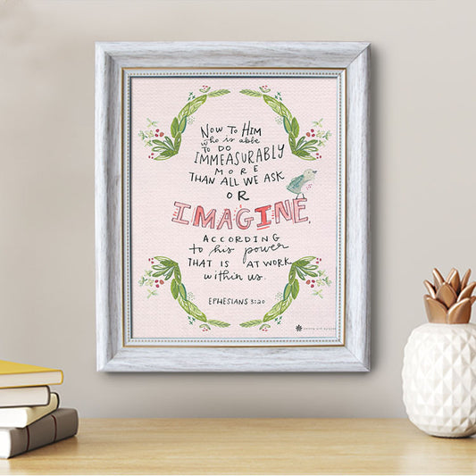 Ephesians 3:20 - Framed Canvas