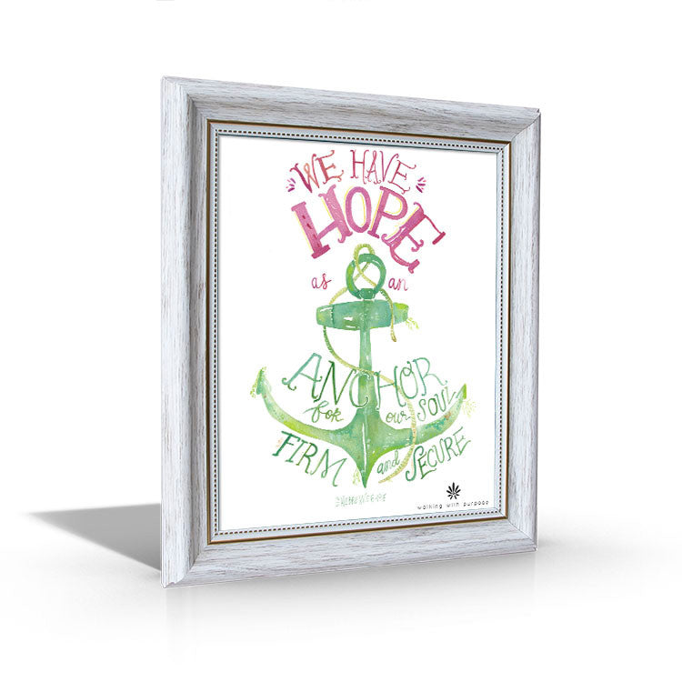 Hebrews 6:19 - Framed Canvas