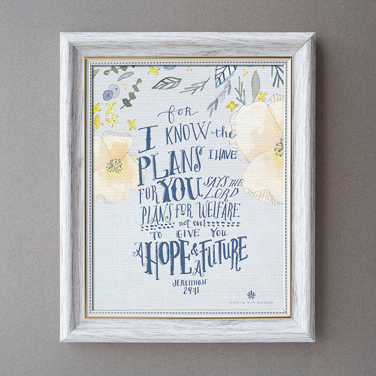 Jeremiah 29:11 (Blue Design)