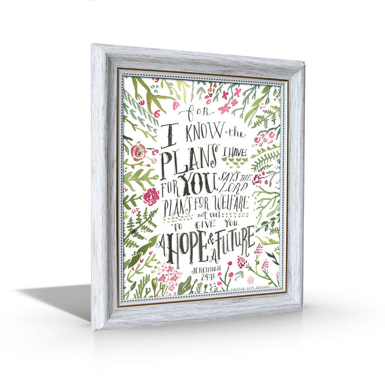 Jeremiah 29:11 - Framed Canvas
