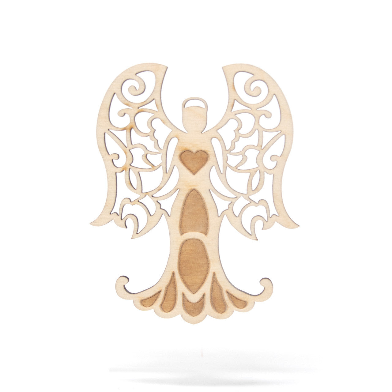 Subiaco Abbey | Wooden Ornament - Ruffle Edge Angel