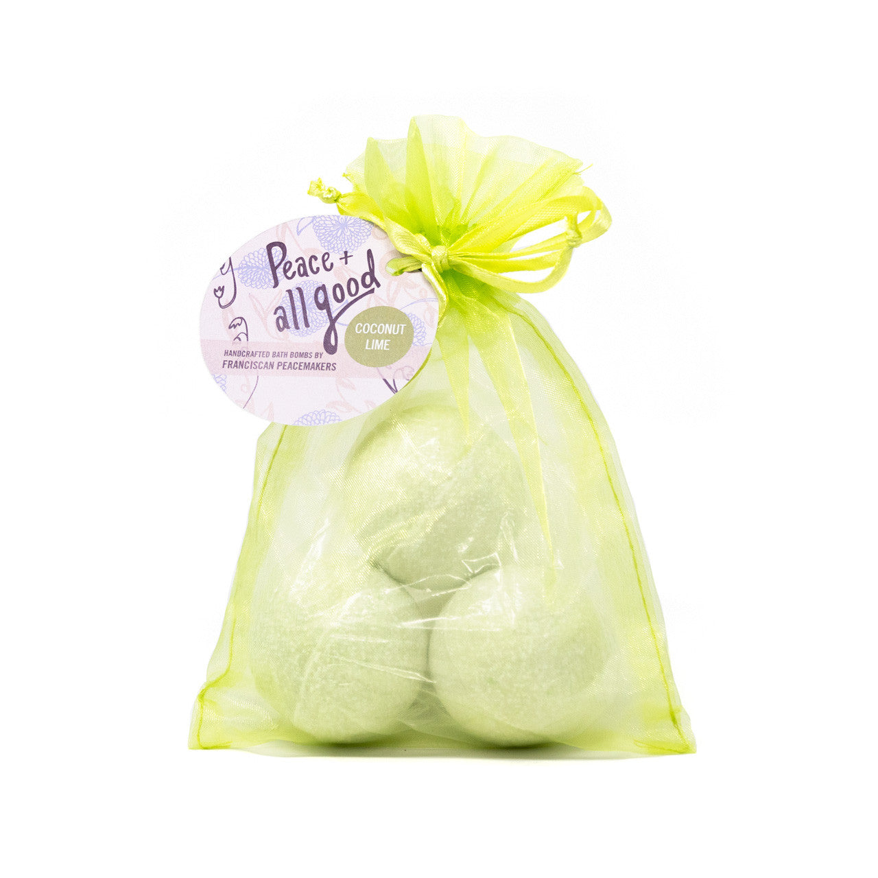Franciscan Peacemakers | 3-Pack Bath Bomb - Coconut Lime