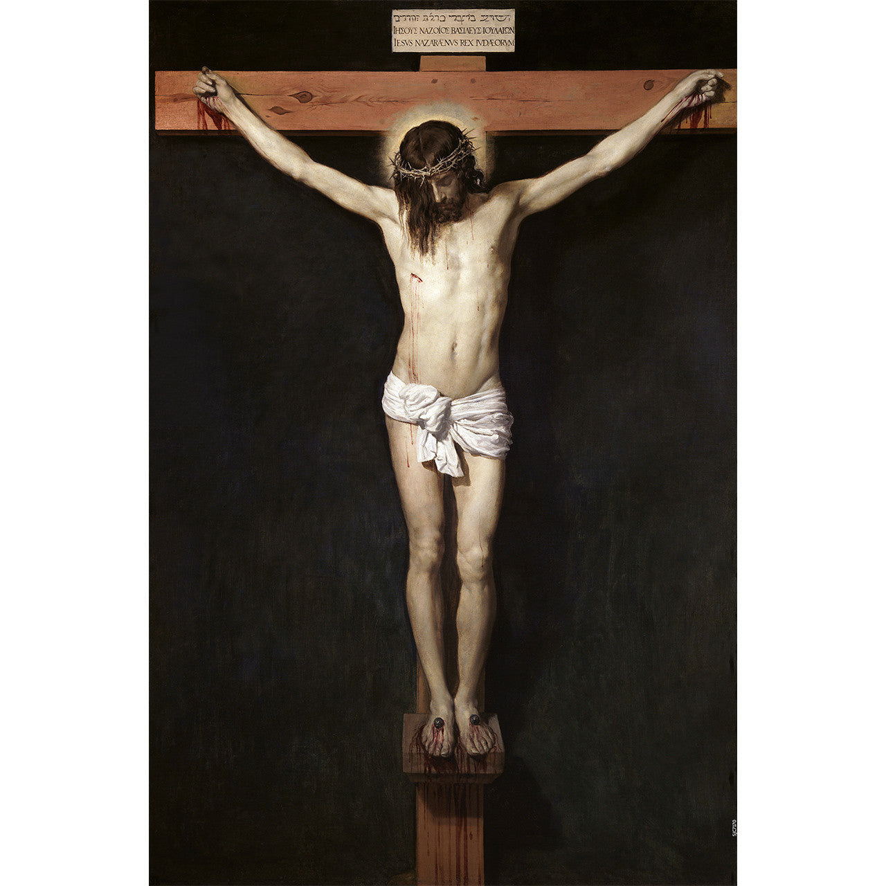 Christ Crucified painting by Diego Velázquez (1632) - Canvas Print - 12" x 18" - Crucifixion of Jesus