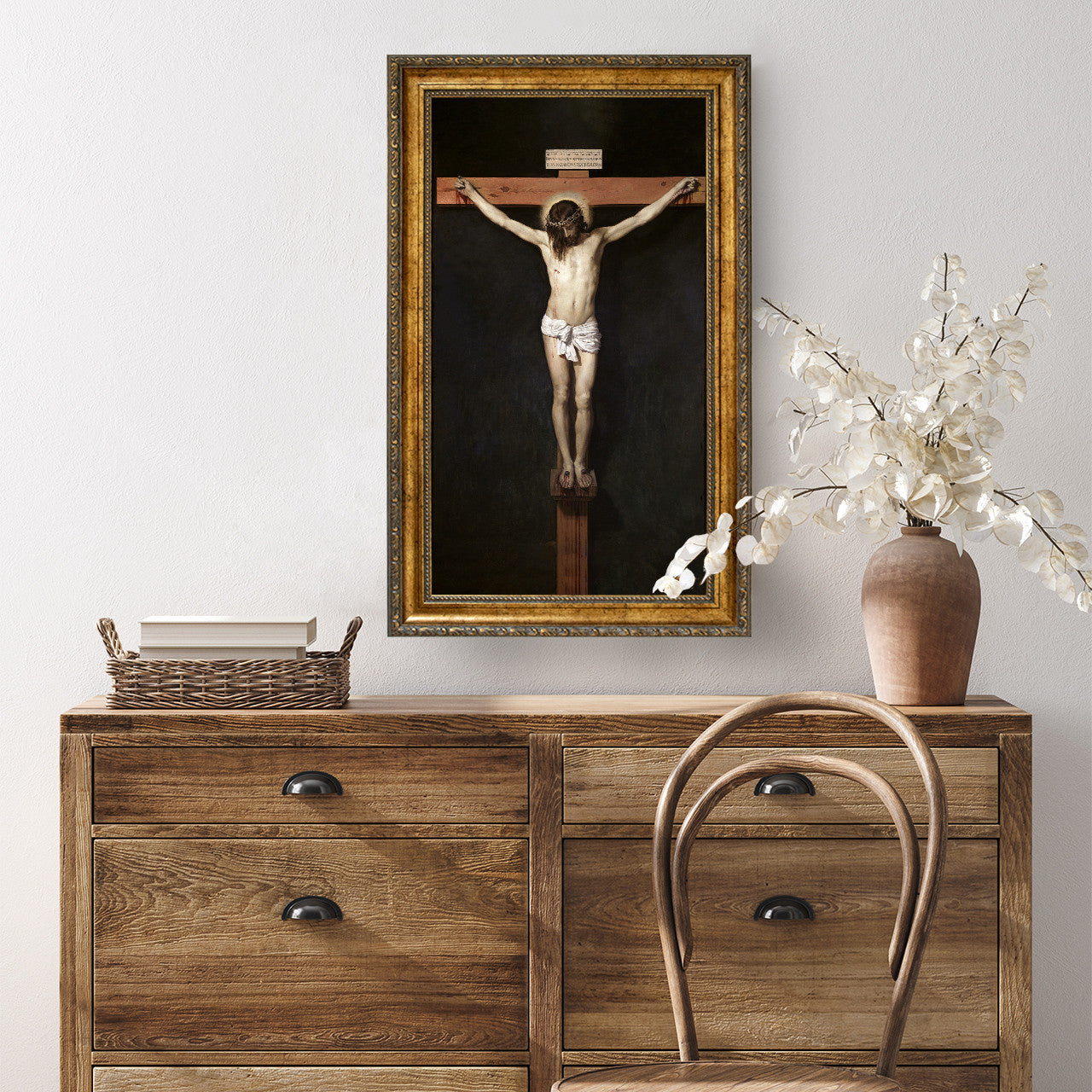 Christ Crucified painting by Diego Velázquez (1632) - Canvas Print - 8" x 10" - Crucifixion of Jesus