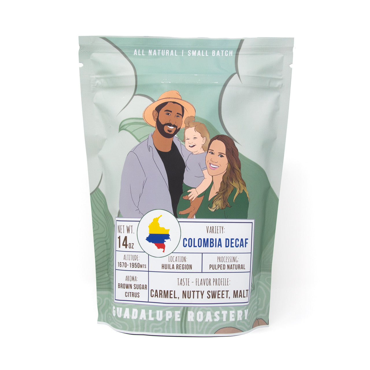 Colombian Decaf Medium Roast - 14 oz Ground