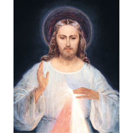 Face of Jesus - Canvas Print - 8" x 10" - Divine Mercy Vilnius