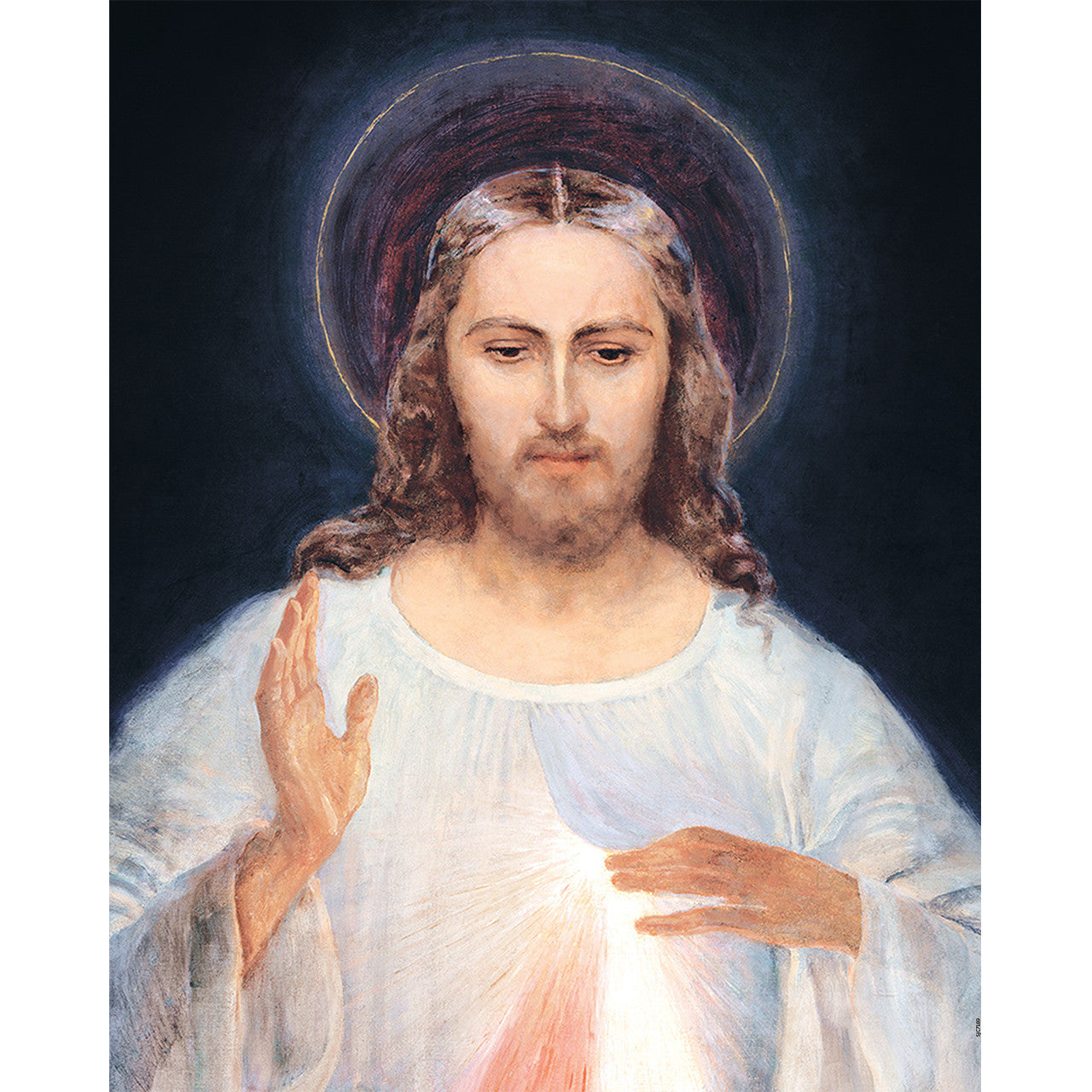 Face of Jesus - Canvas Print - 16" x 20" - Divine Mercy Vilnius