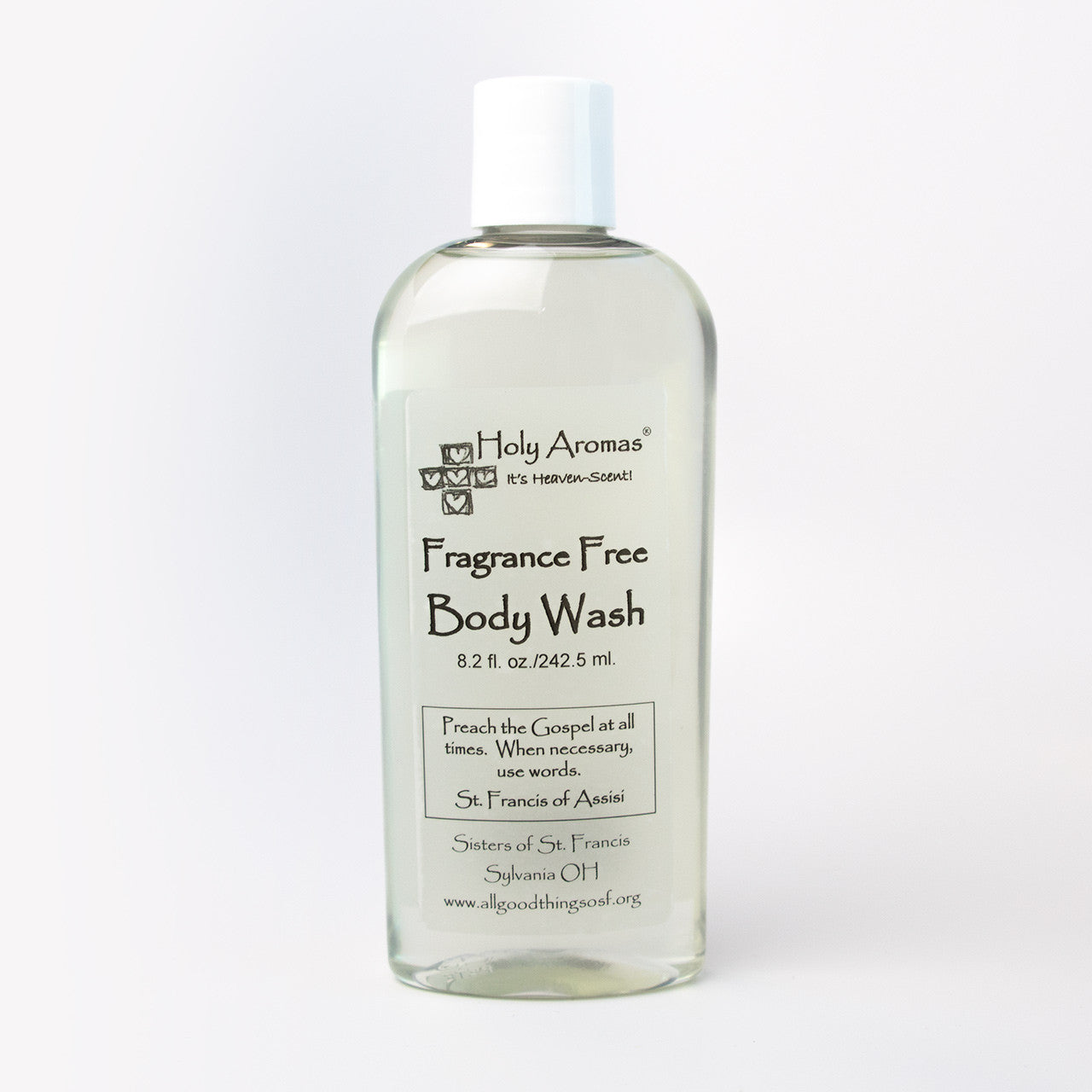 Holy Aroma® | Body Wash - Fragrance Free - 8oz