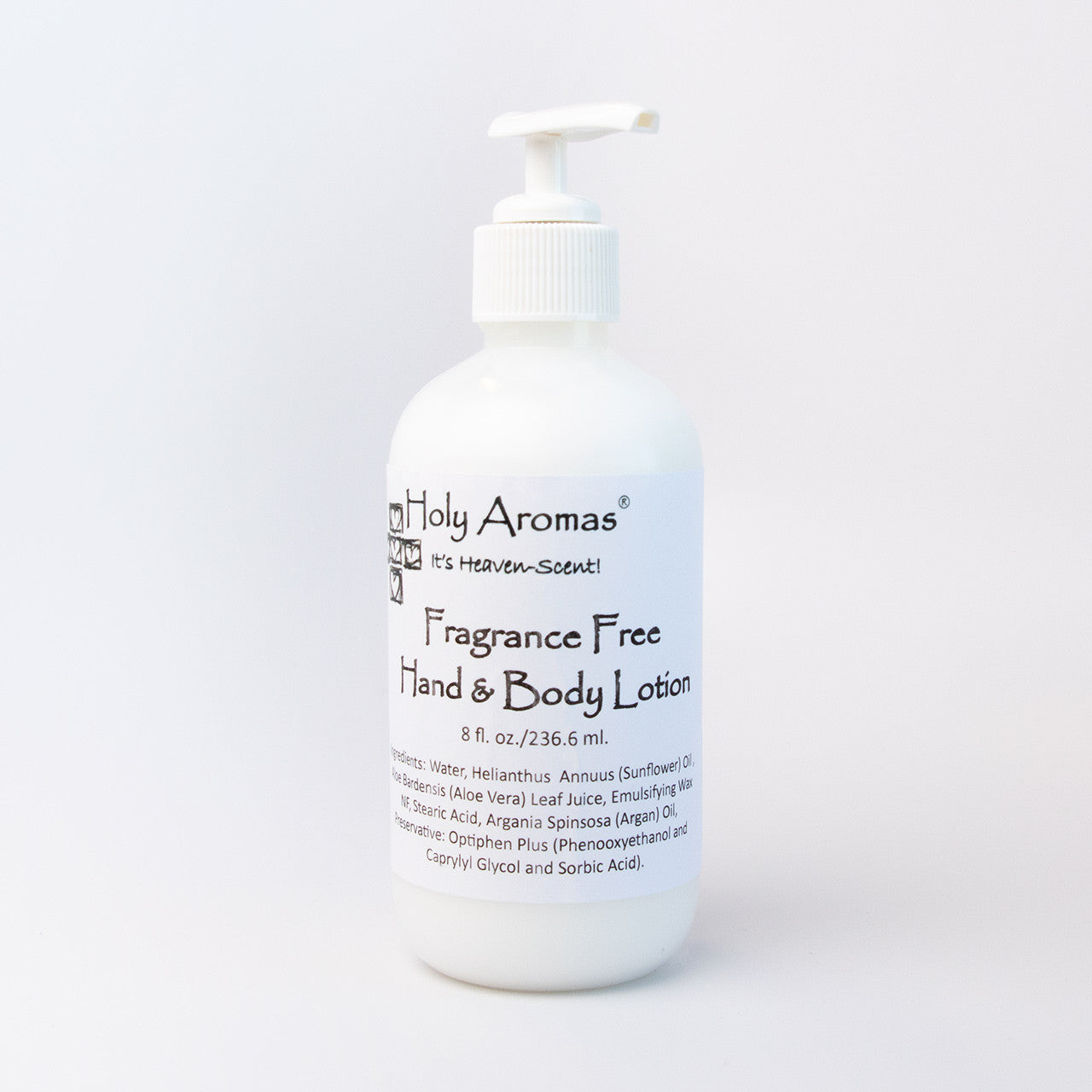 Holy Aromas® | Hand and Body Lotion - Fragrance Free - Front