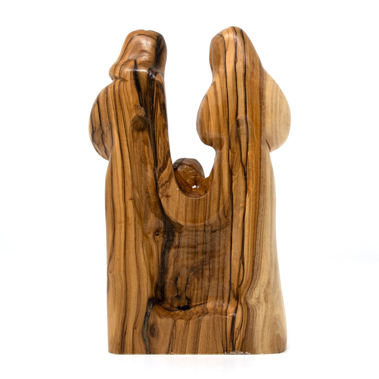 Bethlehem Cooperative || Olive Wood Statue (Dark) - Holy Family