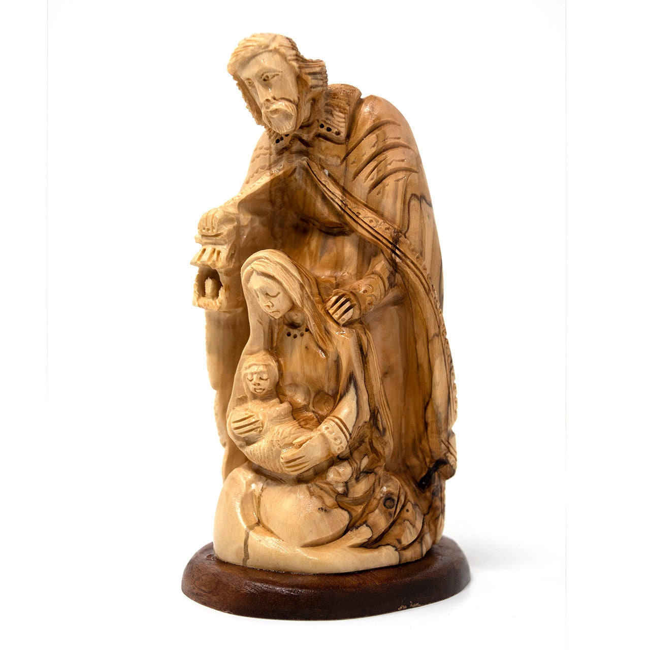 Bethlehem Cooperative || Olive Wood Statue (light color) - Holy Family