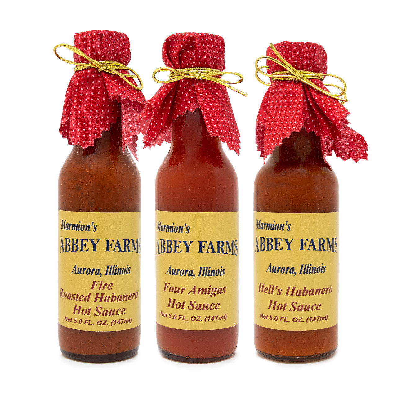 Abbey Farms || Hot Sauce Variety 3-Pack - Hot and Spicy