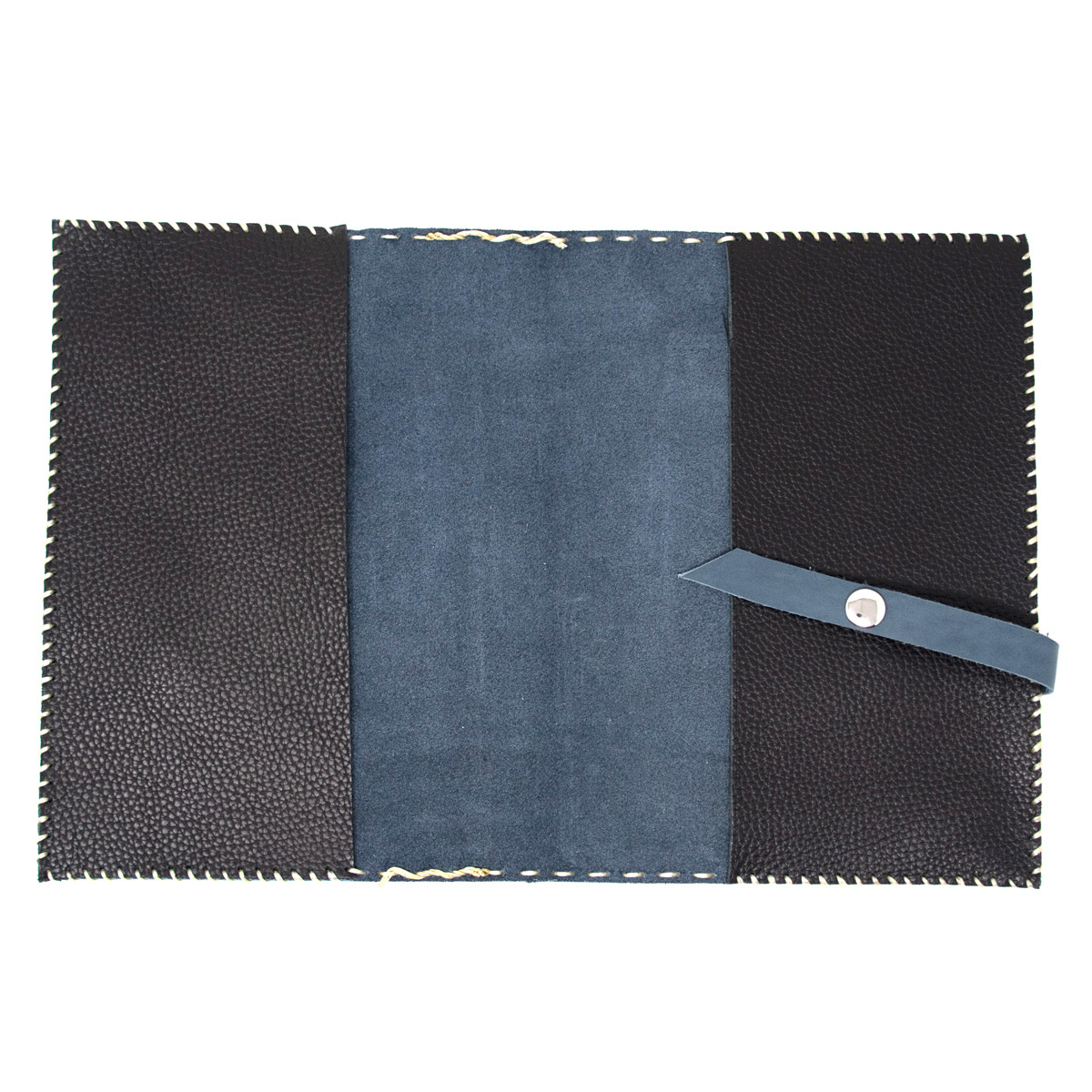 OreMoose || Bible Cover (Blue Jay) - Handmade Leather Bible Cover with Cross Design