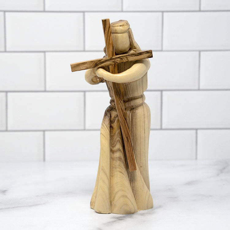 Olive Wood Jesus Carrying His Cross