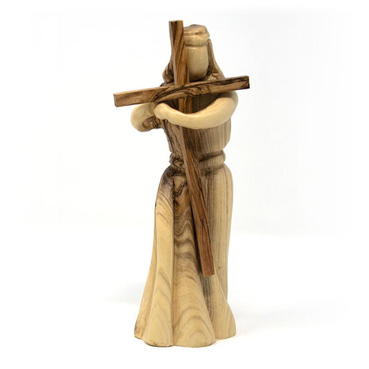 Olive Wood Jesus Carrying His Cross