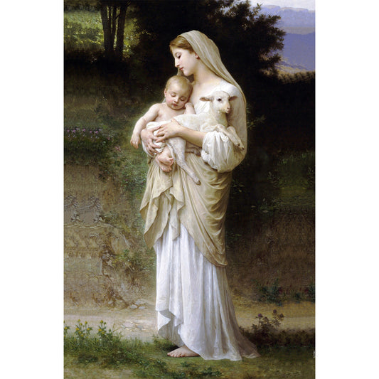 L'Innocence painting by William-Adolphe Bouguereau (1881) - Canvas Print - 12" x 18"