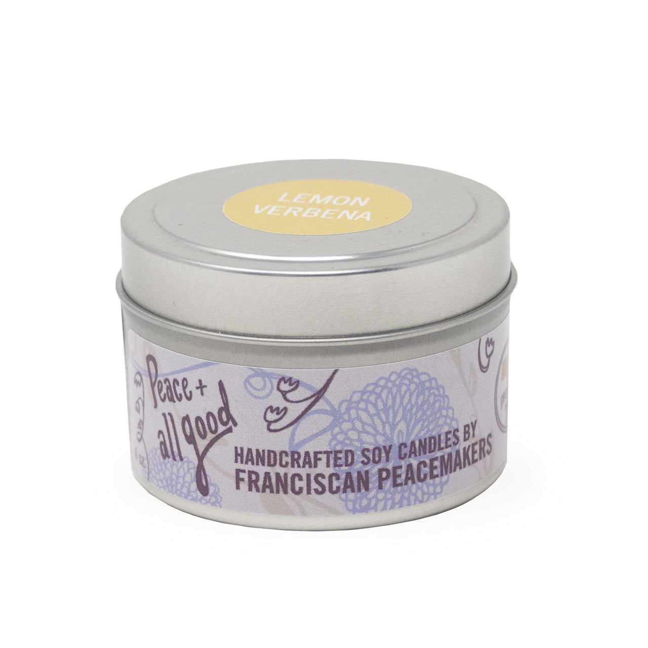 Franciscan Peacemakers | 4 Oz Soy Candle - Lemon Verbena