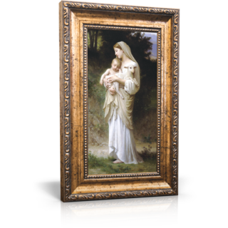 L'Innocence - Framed Canvas 6" x 11" (Including frame: 9.5" x 14.5")