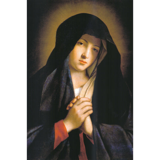 Madonna in Sorrow painting by Giovanni Battista Salvi da Sassoferrato - Canvas Print - 12" x 18"