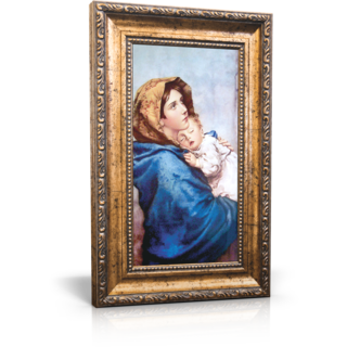 Madonna of the Streets - Framed Canvas 6" x 11" (Including frame: 9.5" x 14.5")