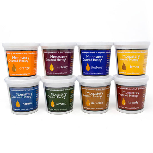 Holy Cross Abbey | Monastery Creamed Honey - 8 Pack - From The Cistercian Monks In Berryville, VA