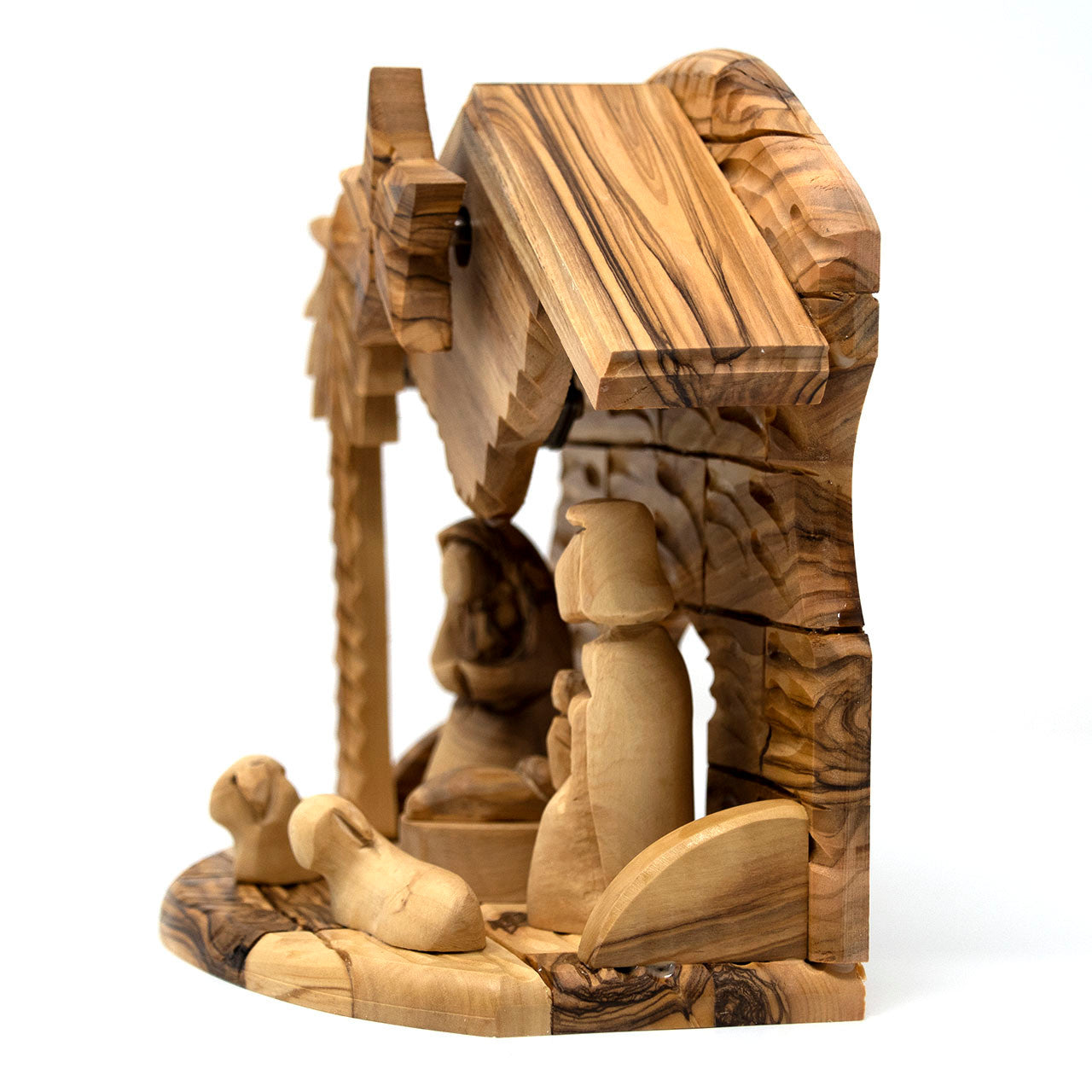 Bethlehem Cooperative || Olive Wood Music Box - Nativity Set