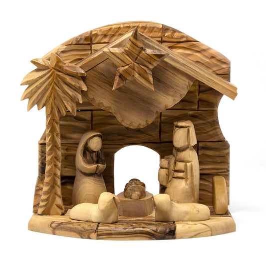 Bethlehem Cooperative || Olive Wood Music Box - Nativity Set