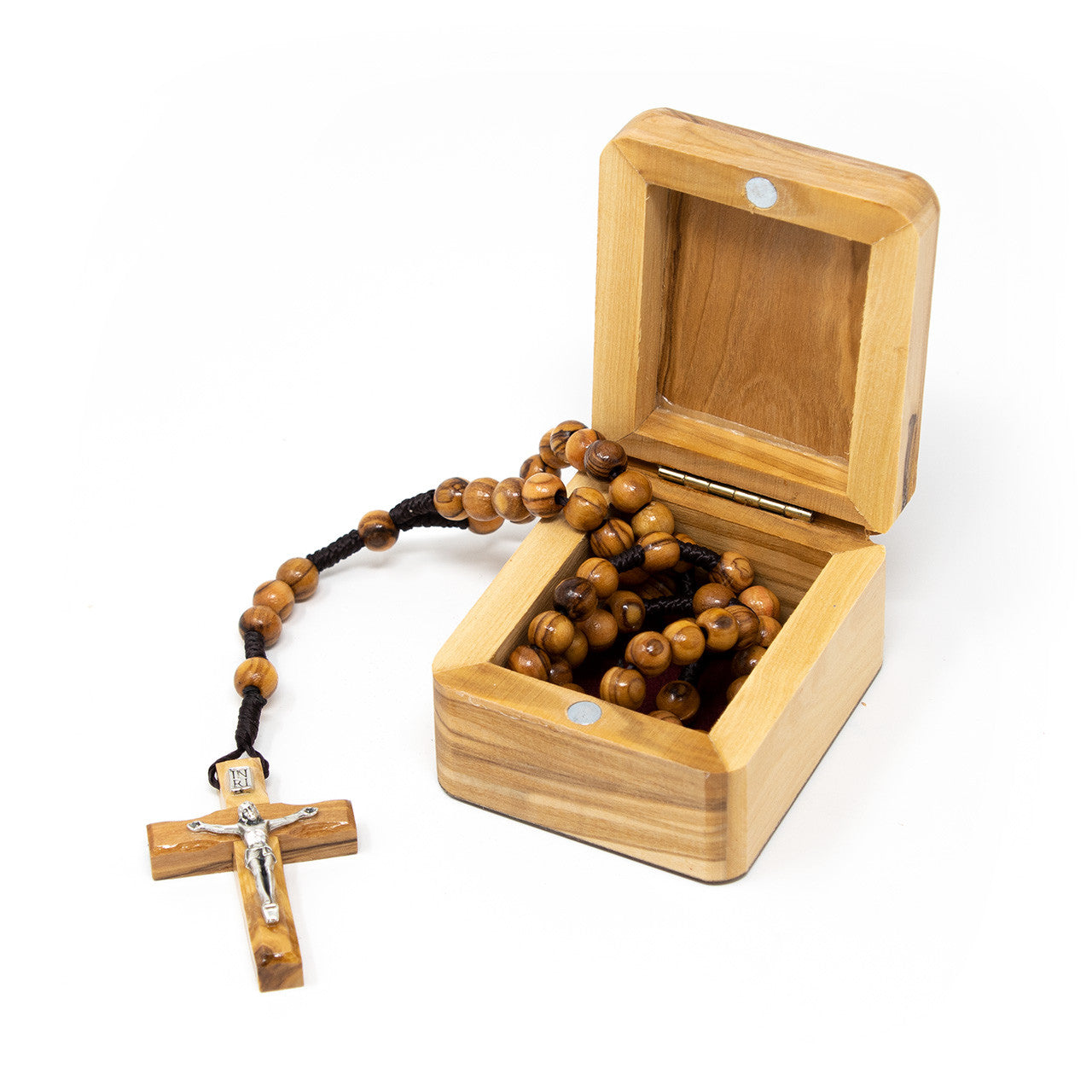 Wooden rosary and box