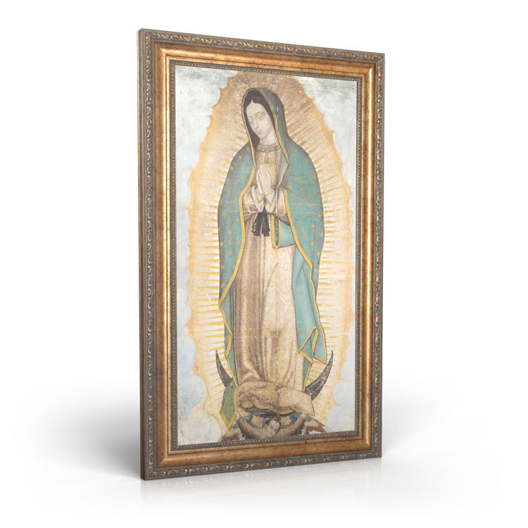 Our Lady of Guadalupe - Framed Canvas 12" X 22"