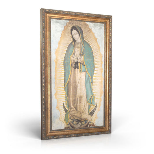 Our Lady of Guadalupe - Framed Canvas 12" X 22"