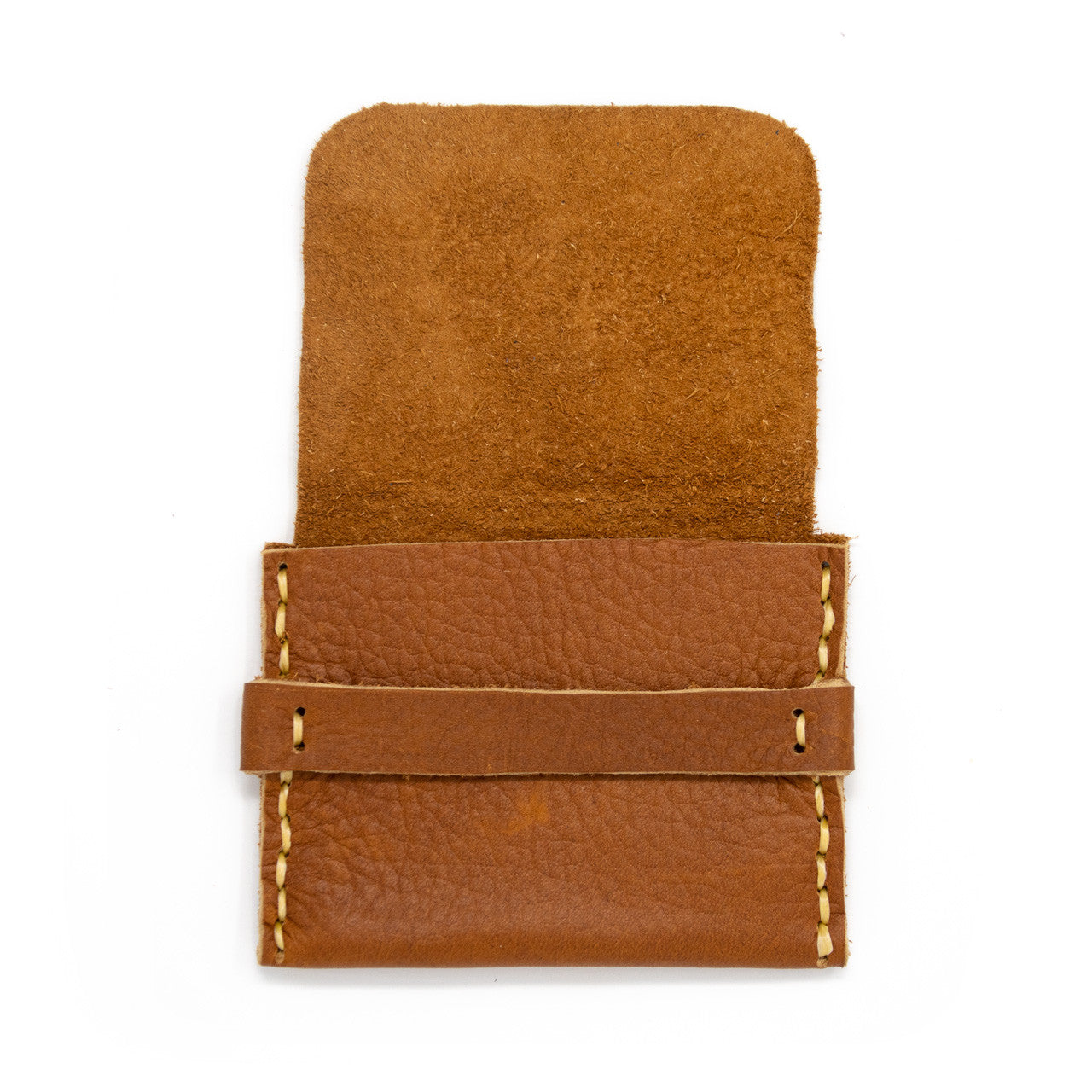 OreMoose || Rosary Pouch (Tan Casco) - Handmade Leather Pouch with Envelope Feature