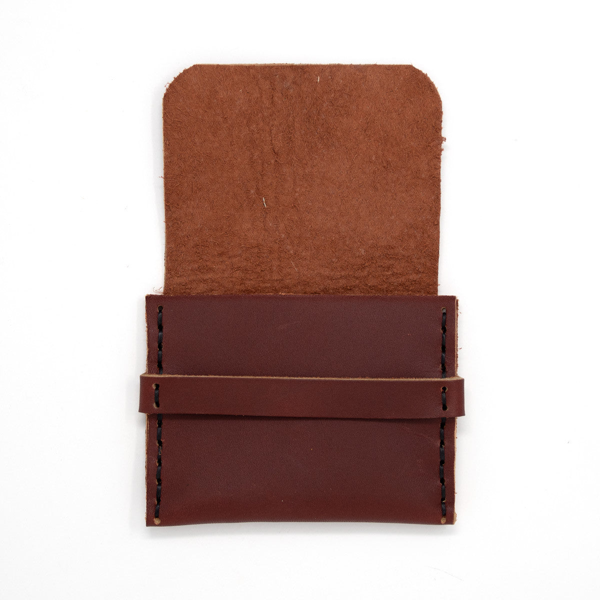 OreMoose || Rosary Pouch (Cardinal) - Handmade Leather Pouch with Envelope Feature