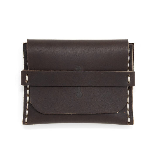 OreMoose || Rosary Pouch (Mink) - Handmade Leather Pouch with Envelope Feature