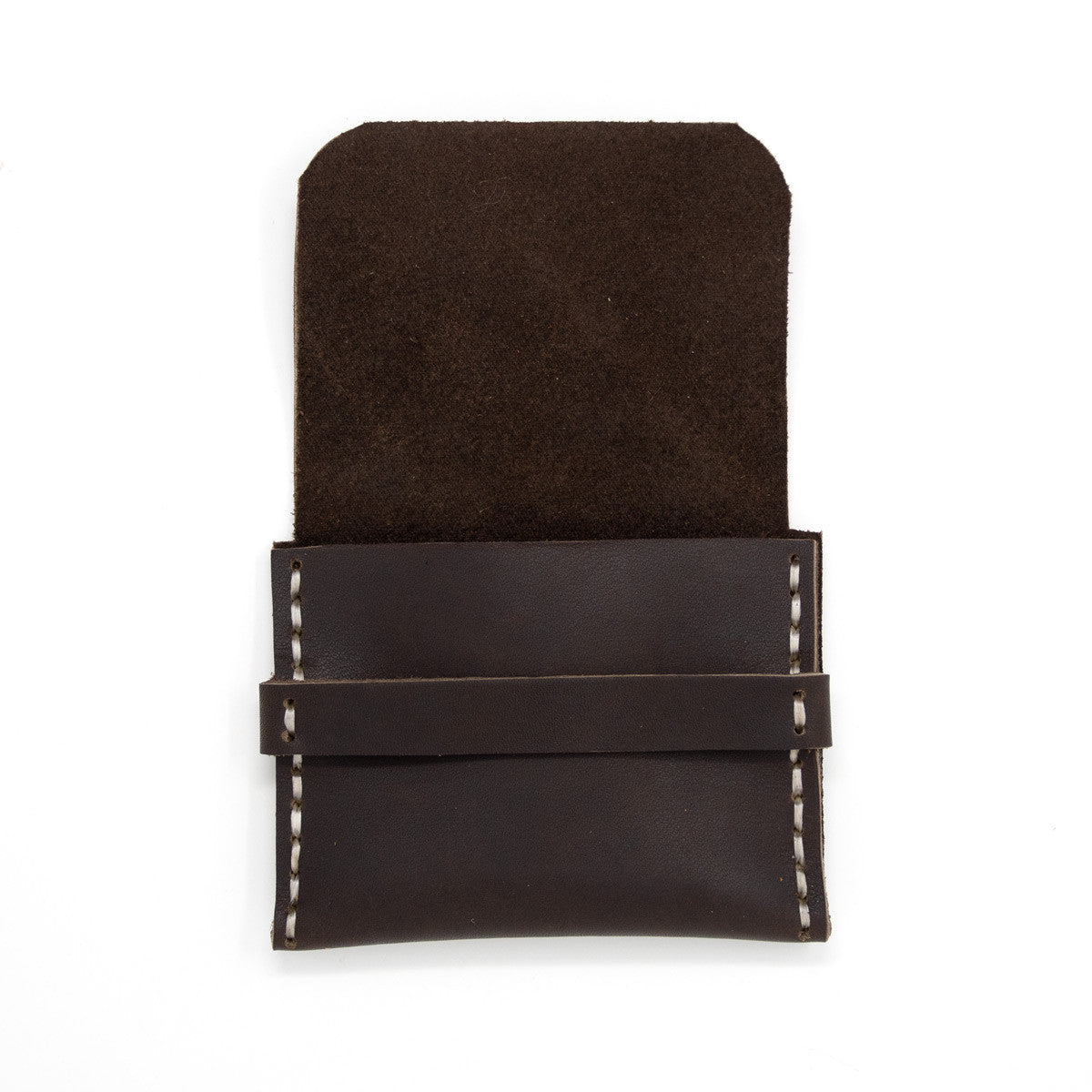 OreMoose || Rosary Pouch (Mink) - Handmade Leather Pouch with Envelope Feature