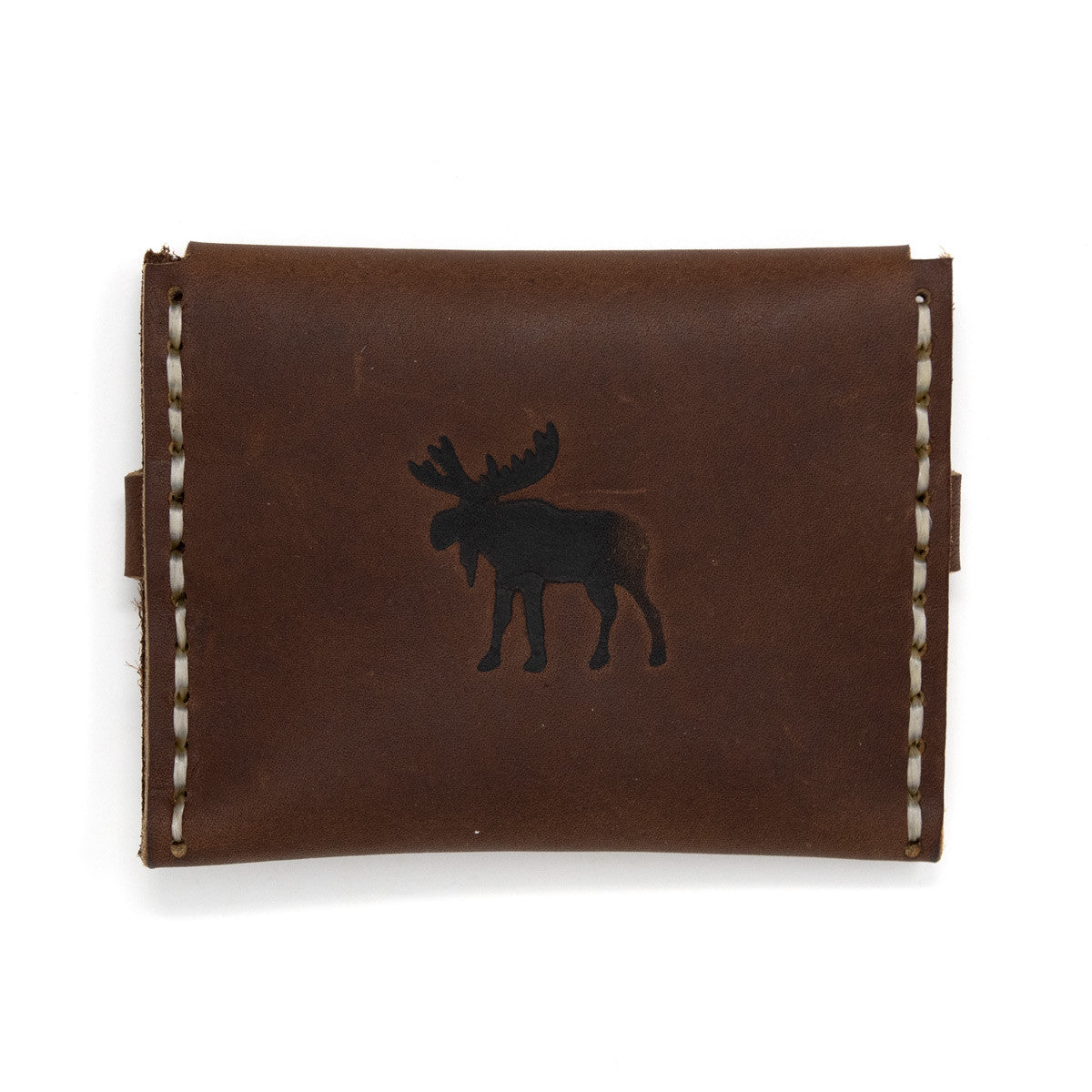 OreMoose || Maternity of Mary Rosary Pouch (Seal)-Handmade Leather Pouch with Envelope Feature
