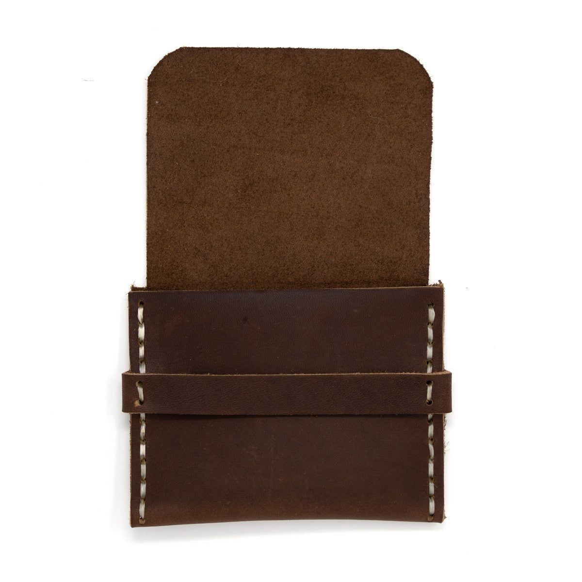 OreMoose || Maternity of Mary Rosary Pouch (Seal)-Handmade Leather Pouch with Envelope Feature