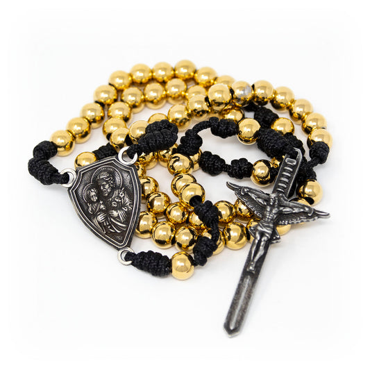 In Via || "Terror of Demons" Rosary - Gold Stainless Steel - 5 Decade