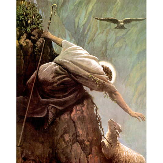 The Lost Sheep painting by Alfred Usher Soord - Canvas Print - 16" x 20" - Good Shepard Painting